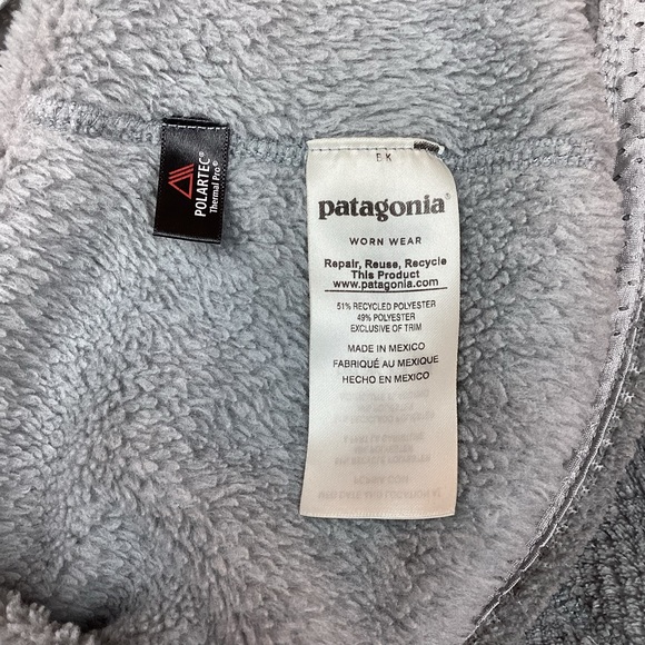 Patagonia Synchilla Polartec Retool 1/4 Snap Jacket Gray - Picture 9 of 11